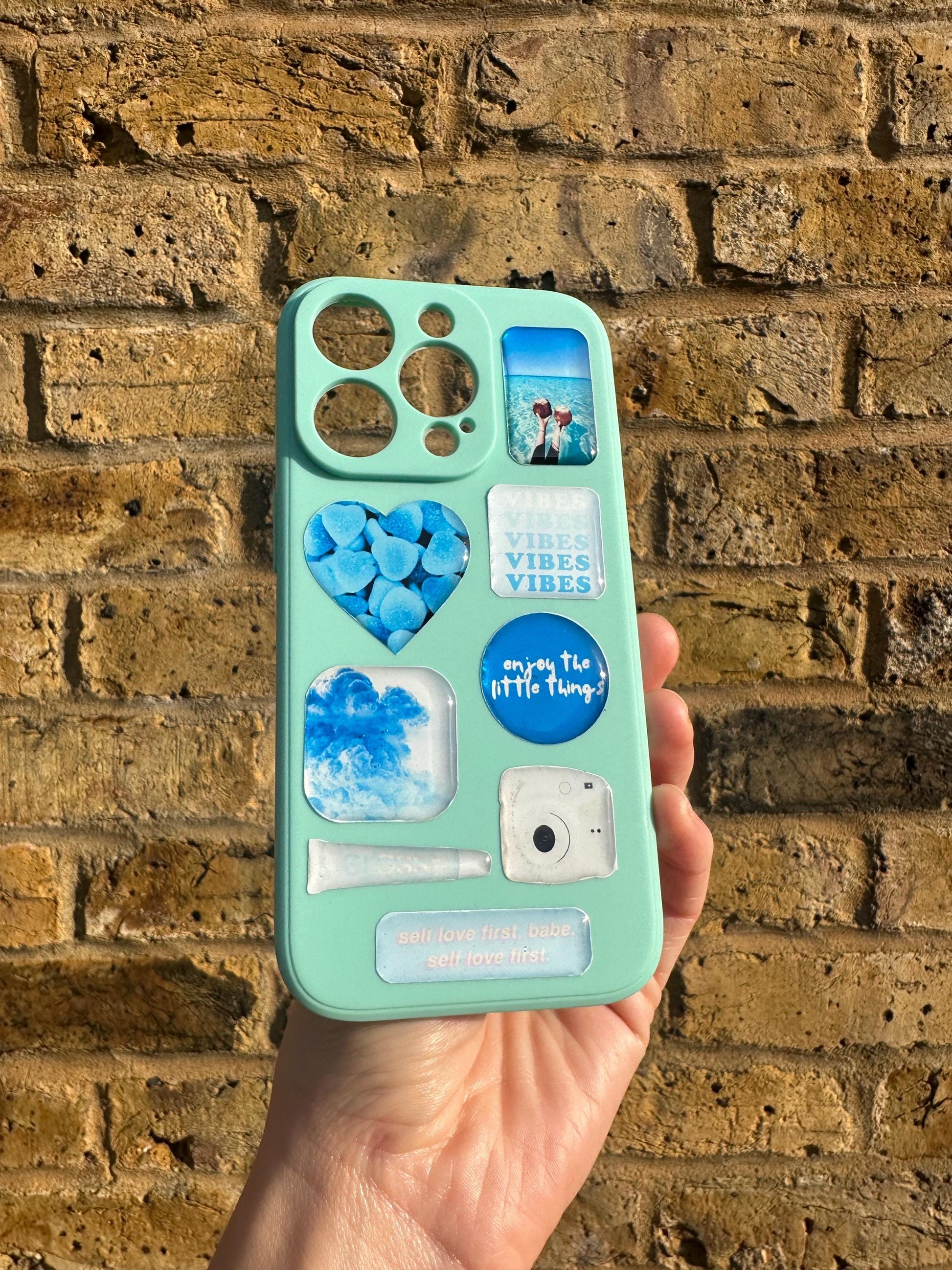 3D Sticker Sheet | Azure vibes edition | resin sticker set | motivational decals | journaling planner accesories | waterproof stickers