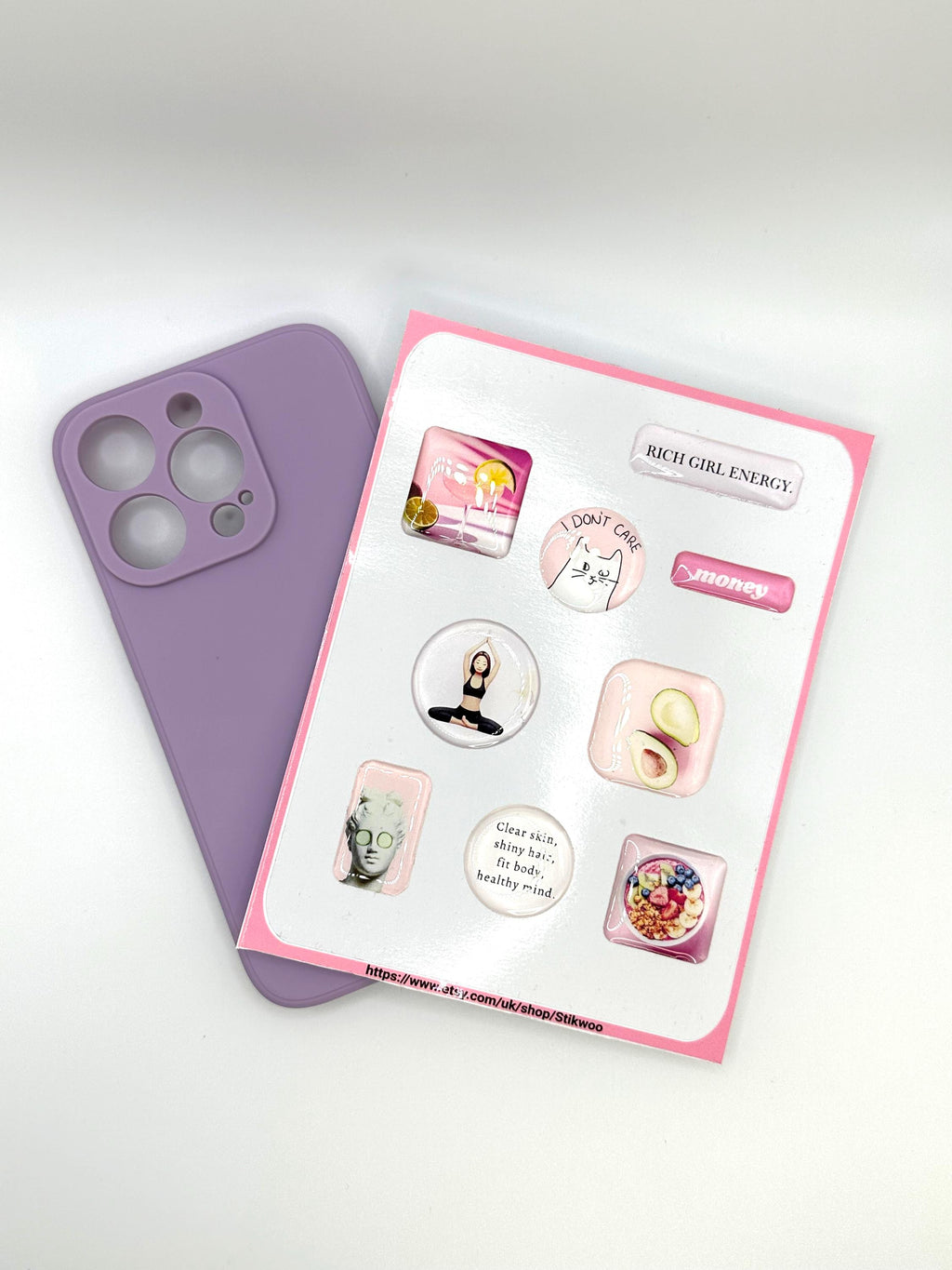3D Sticker Sheet | Glow up goals edition | resin sticker set | motivational decals | journaling planner accesories | waterproof stickers