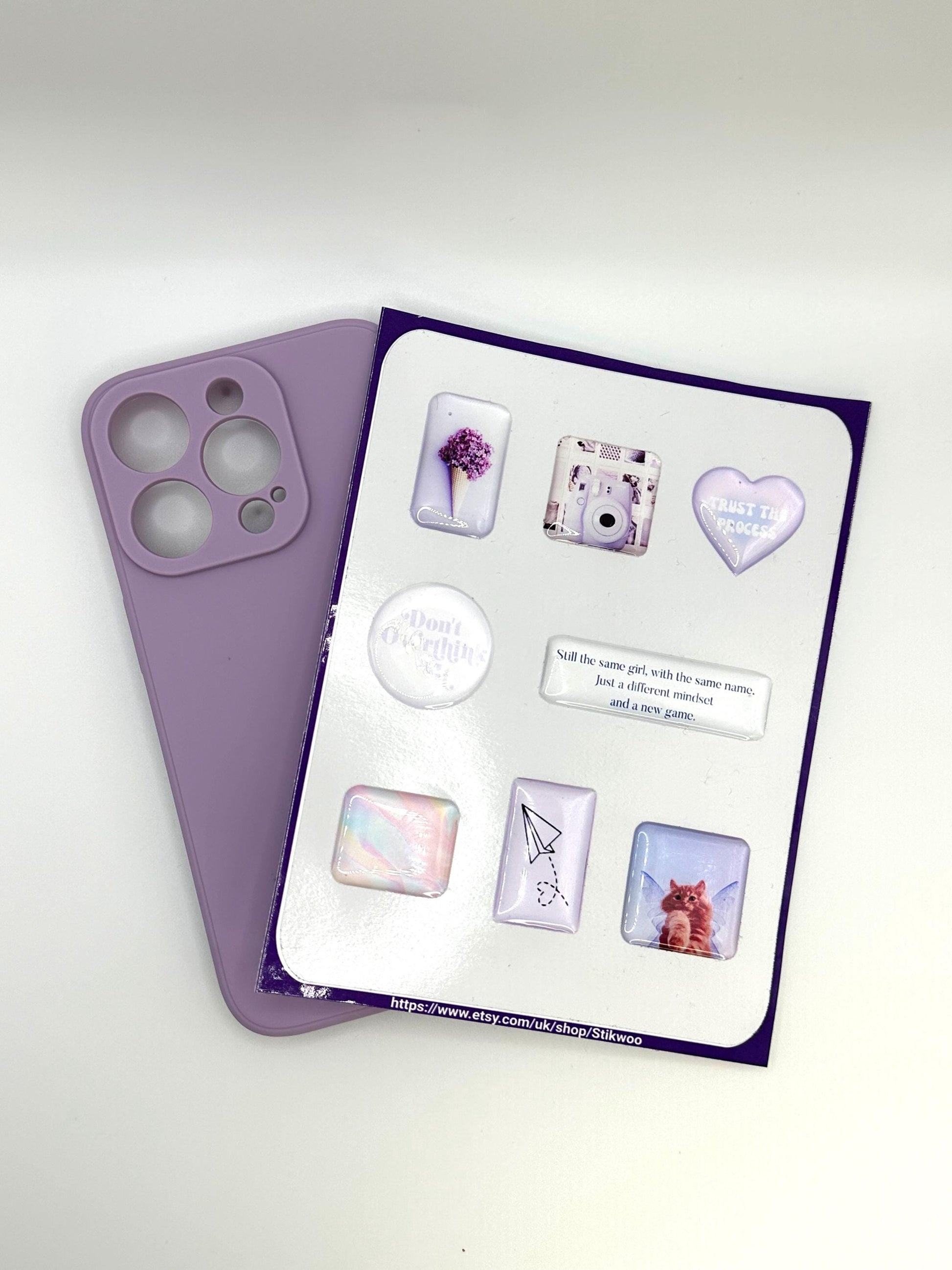 3D Sticker Sheet | Velvet vision edition | resin sticker set | motivational decals | journaling planner accesories | waterproof stickers
