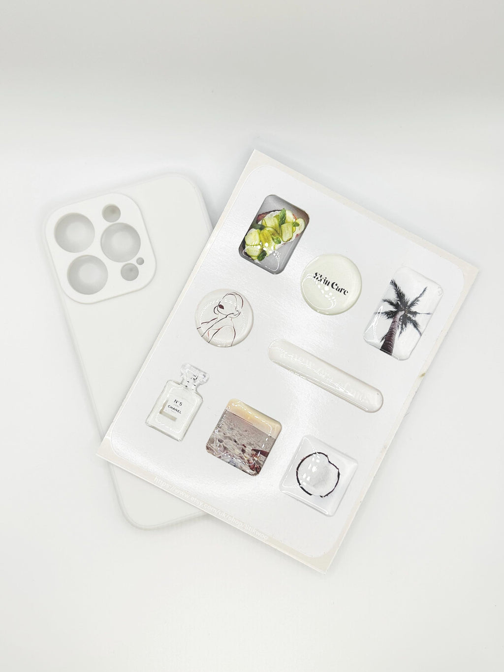 3D Sticker Sheet | Self care edition l resin sticker set | motivational decals | journaling planner accesories | waterproof stickers