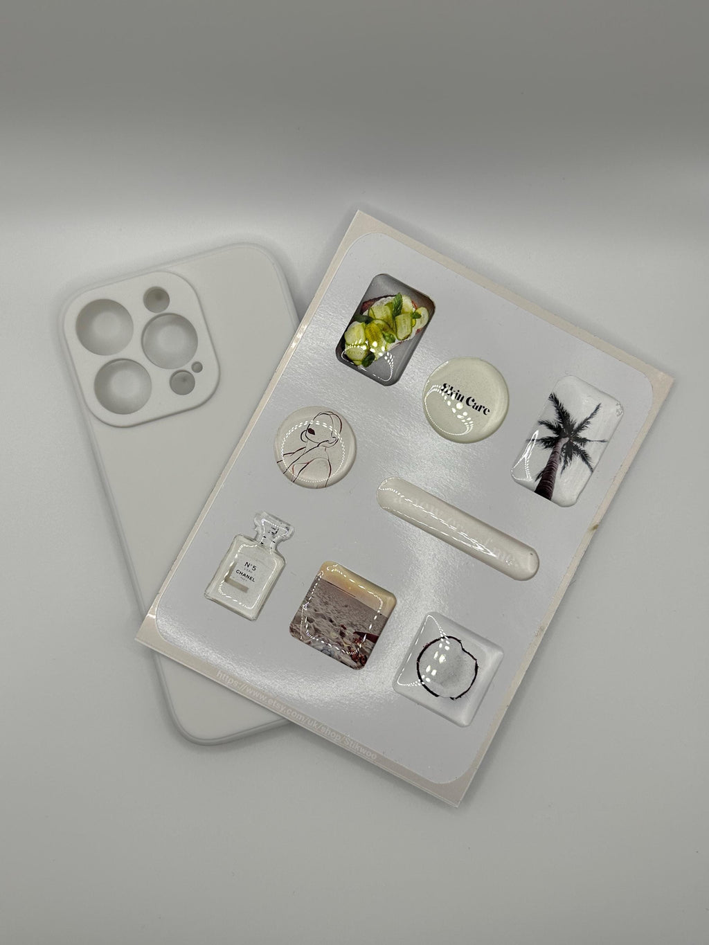 3D Sticker Sheet | Self care edition l resin sticker set | motivational decals | journaling planner accesories | waterproof stickers