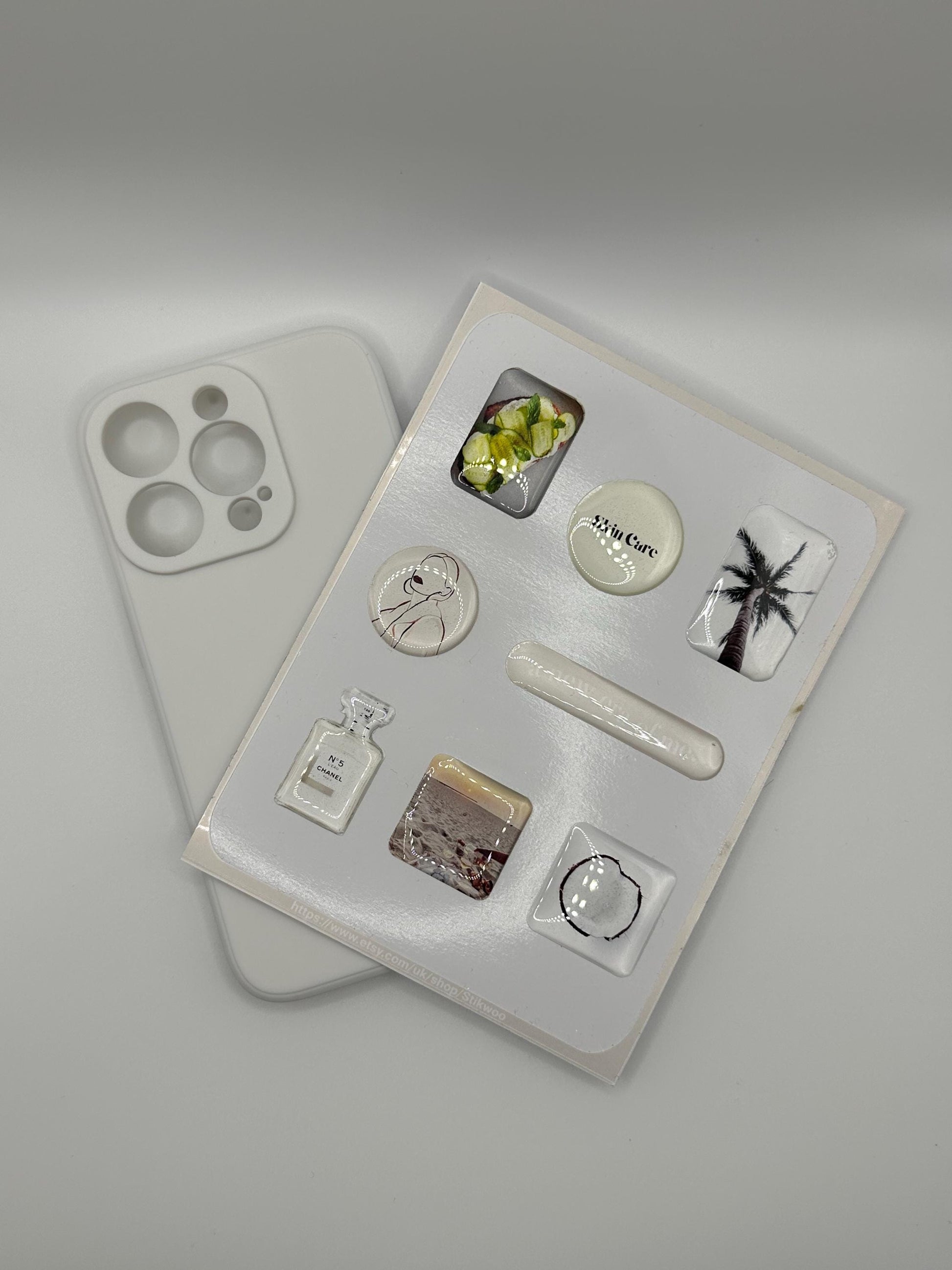 3D Sticker Sheet | Self care edition l resin sticker set | motivational decals | journaling planner accesories | waterproof stickers