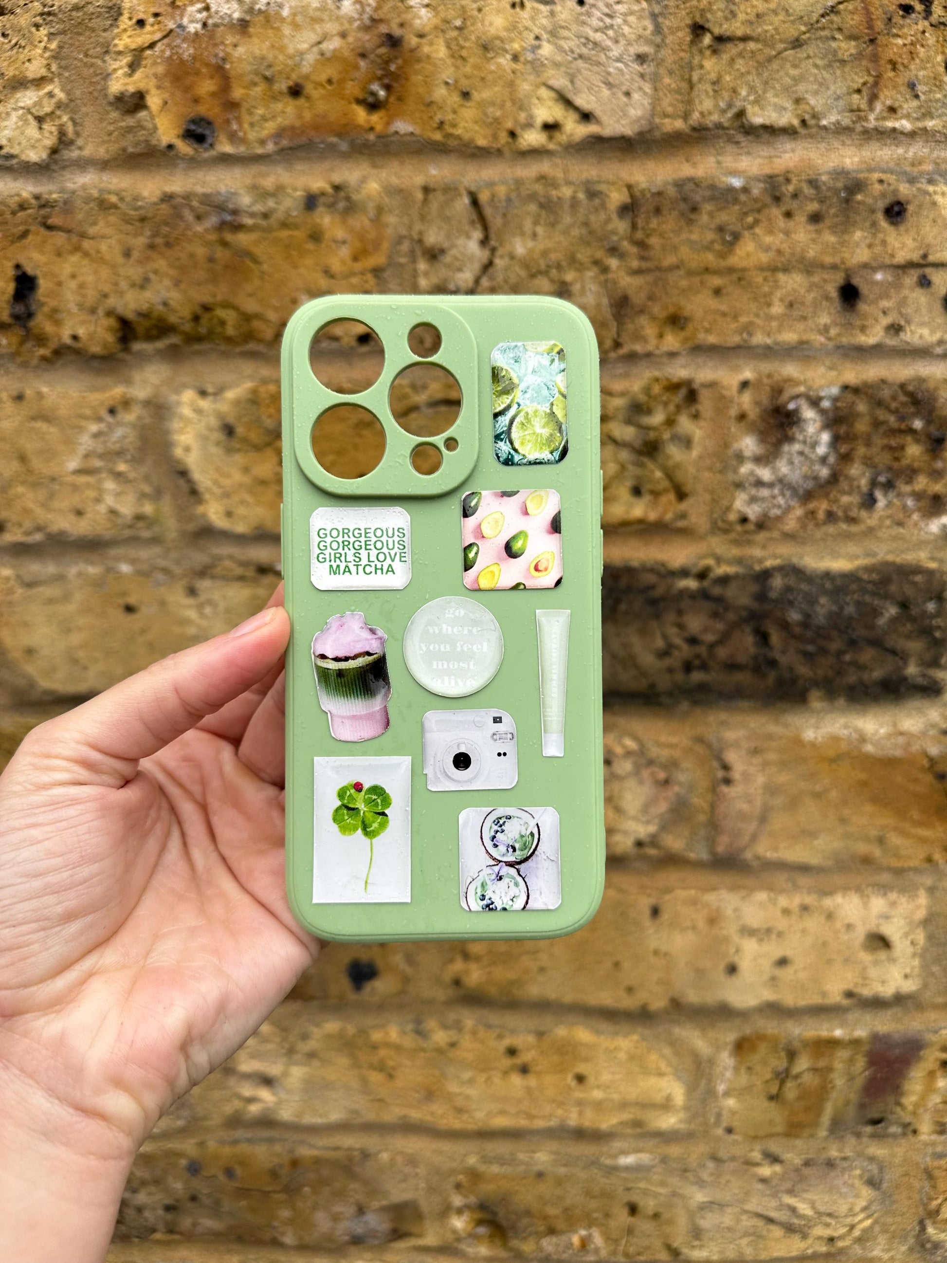 3D Sticker Sheet | Matcha mood edition | resin sticker set | motivational decals | journaling planner accesories | waterproof stickers