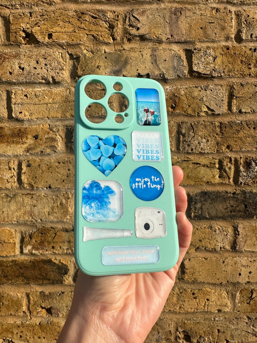 3D Sticker Sheet | Azure vibes edition | resin sticker set | motivational decals | journaling planner accesories | waterproof stickers