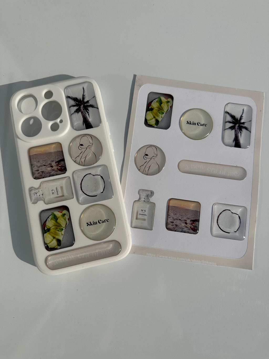 3D Sticker Sheet | Self care edition l resin sticker set | motivational decals | journaling planner accesories | waterproof stickers
