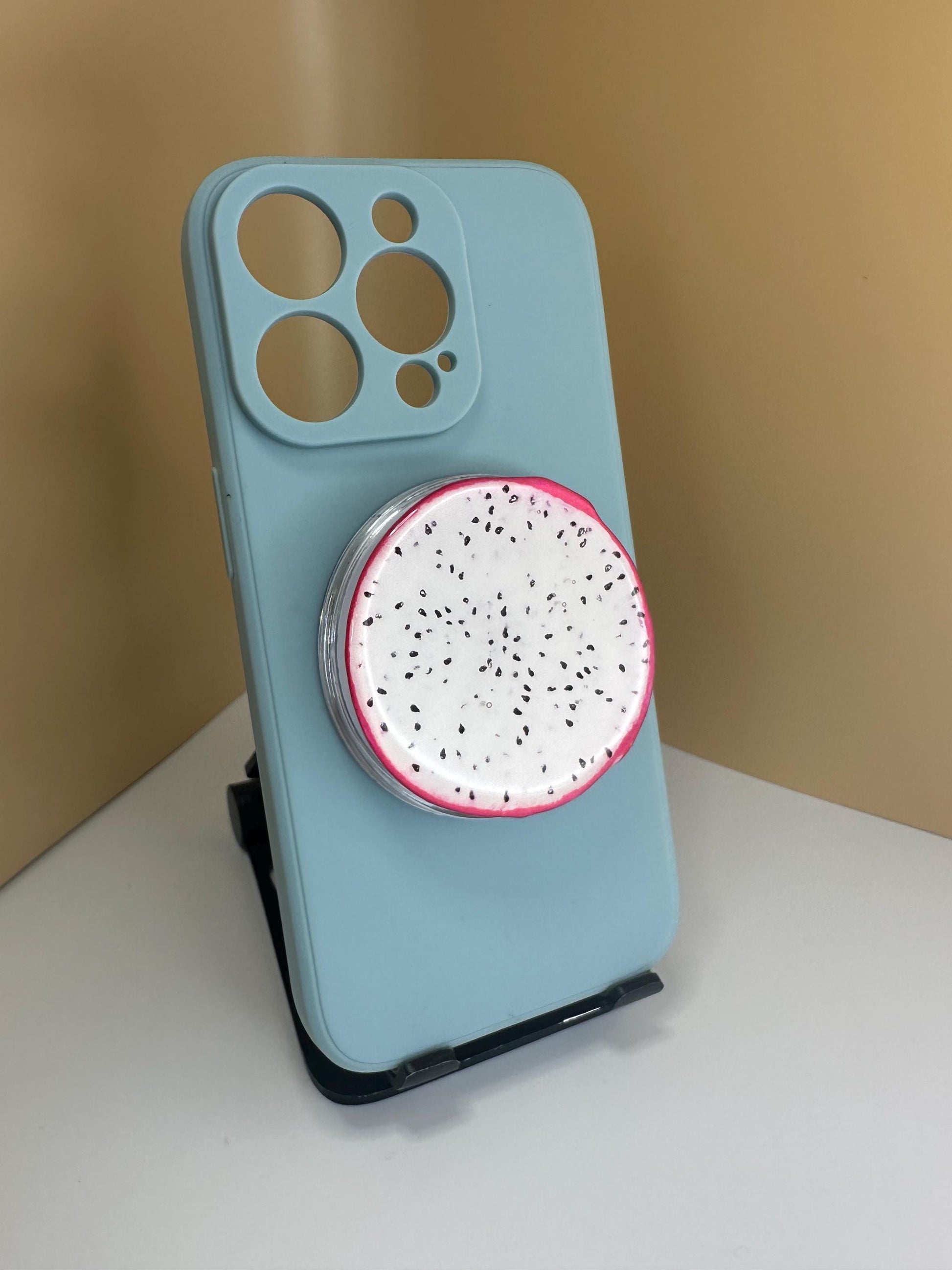 Dragon Fruit Phone Grip – Cute Aesthetic Phone Holder for iPhone & Android | Tropical Fruit Stand | Fun Phone Accessory | Gift for Fruit