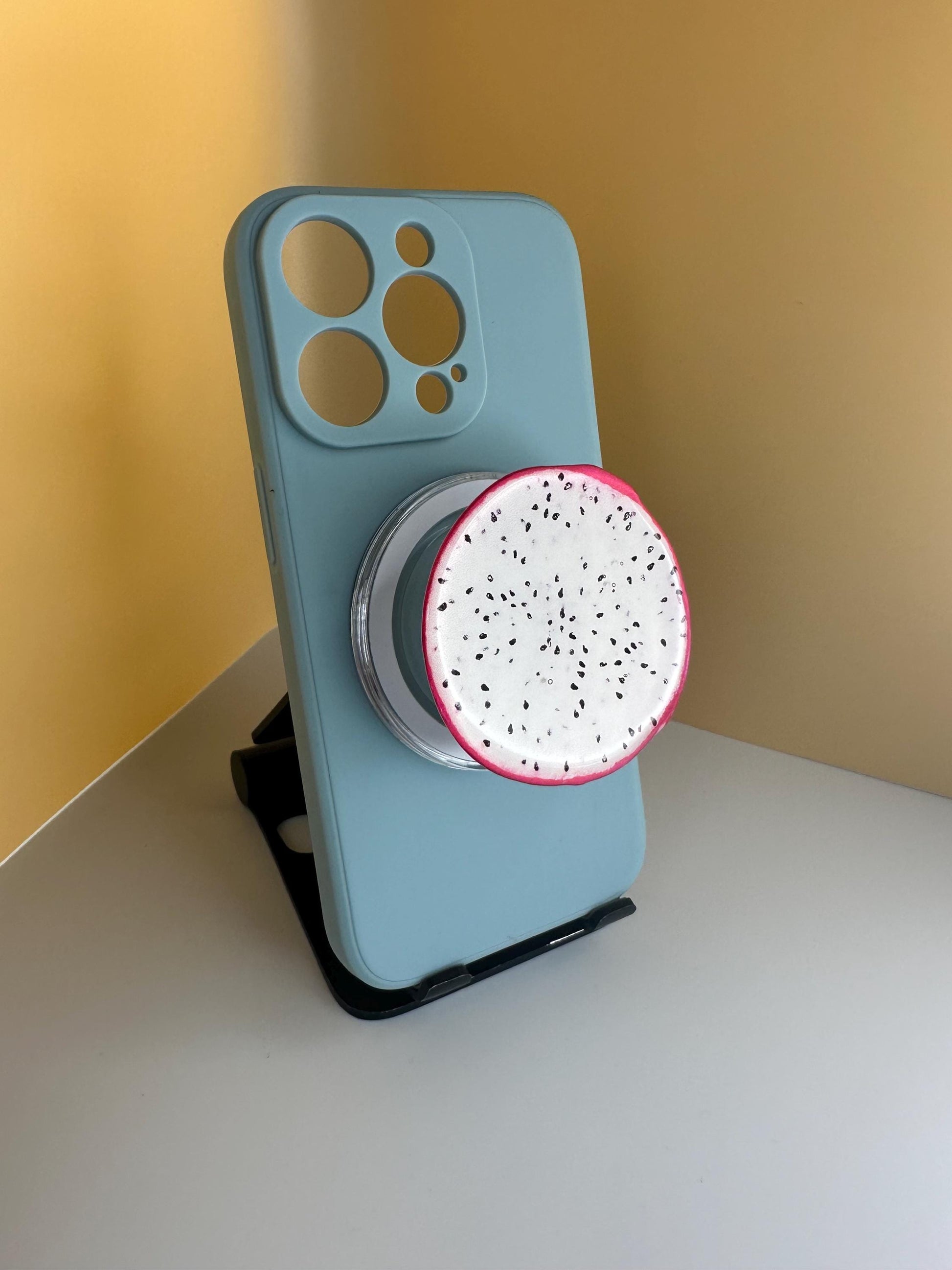 Dragon Fruit Phone Grip – Cute Aesthetic Phone Holder for iPhone & Android | Tropical Fruit Stand | Fun Phone Accessory | Gift for Fruit