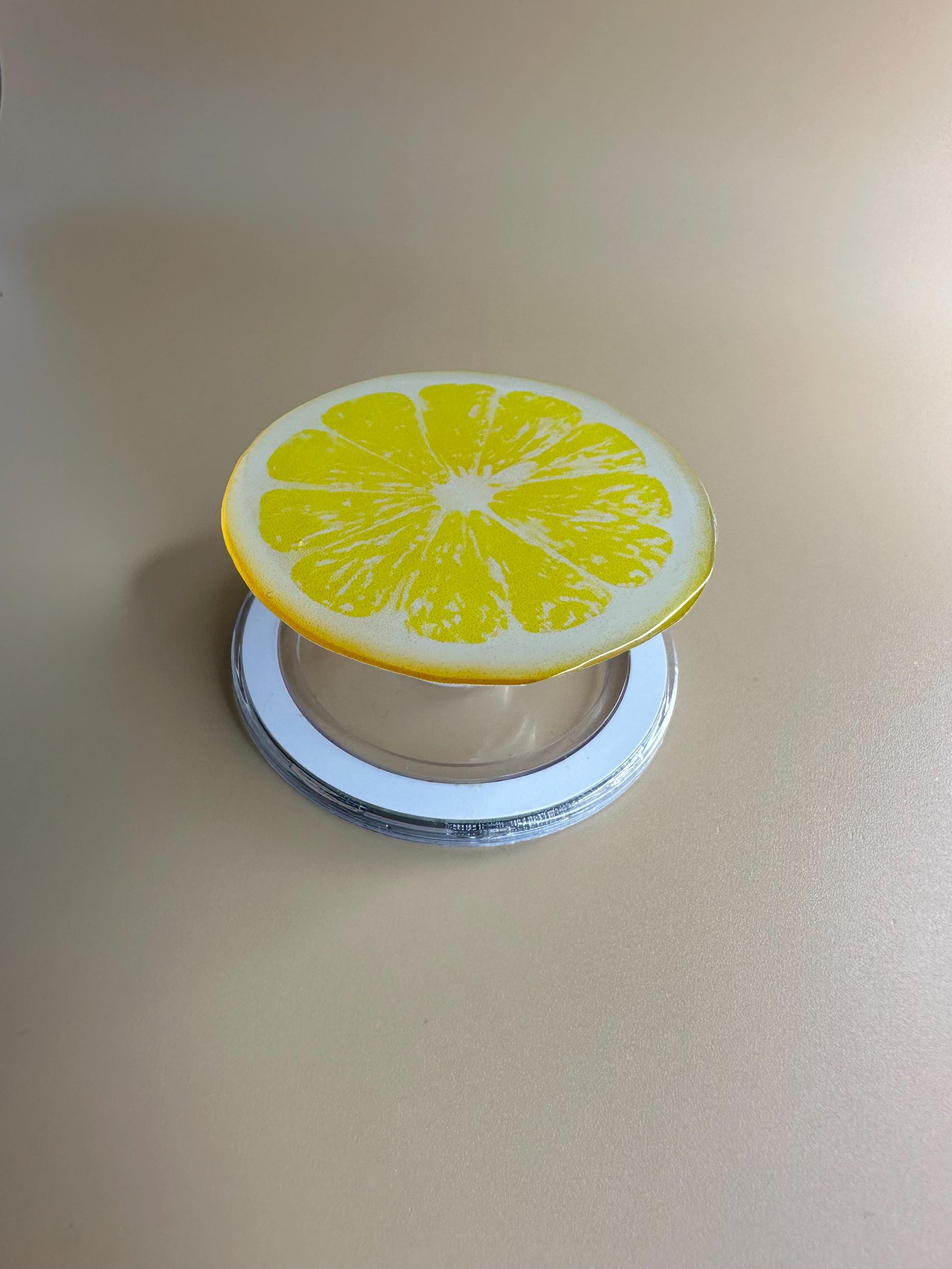 Lemon Phone Grip - Cute Aesthetic Phone Holder for iPhone & Android | Citrus Fruit Stand | Summer Vibes Gift | Yellow Grip for Phone Cas