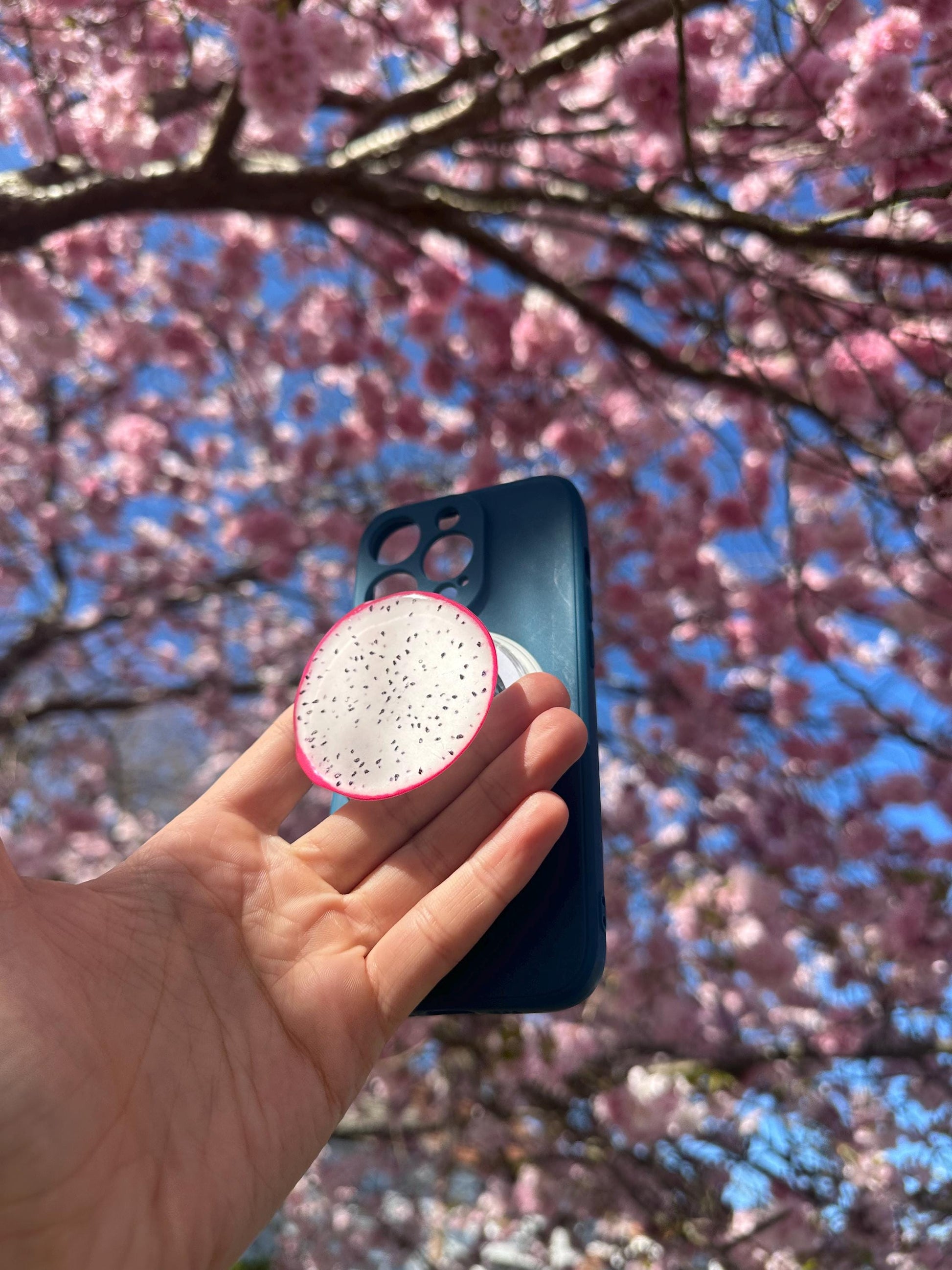 Dragon Fruit Phone Grip – Cute Aesthetic Phone Holder for iPhone & Android | Tropical Fruit Stand | Fun Phone Accessory | Gift for Fruit