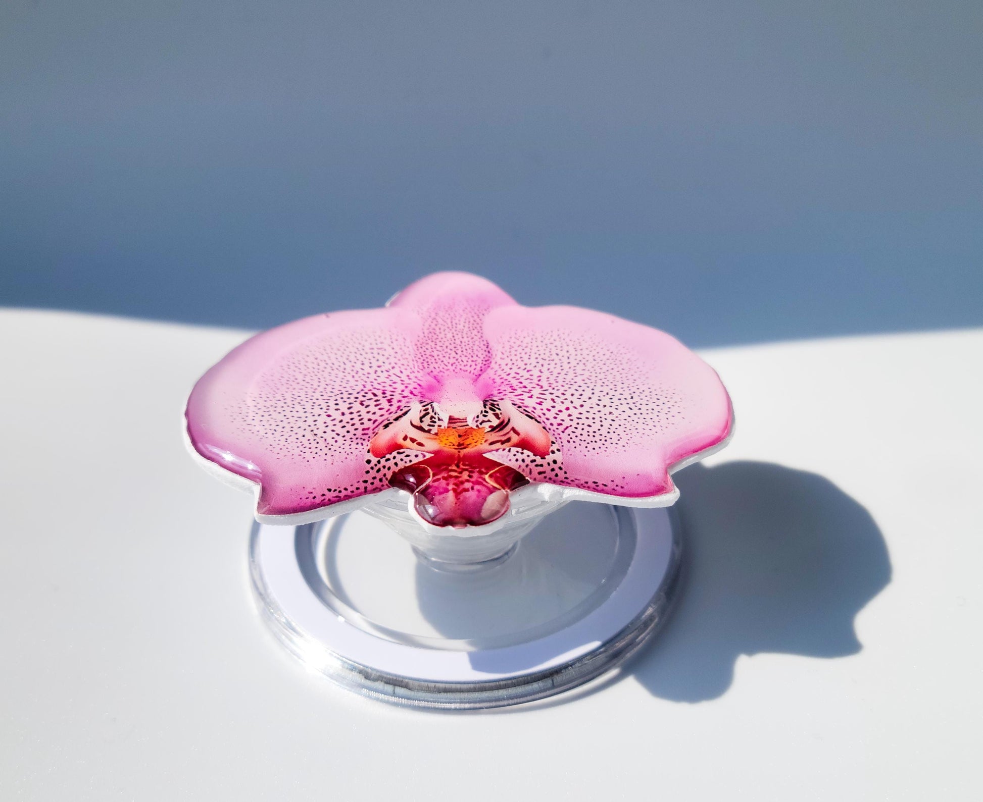 Pink Orchid MagSafe Phone Grip – Elegant Floral Phone Grip | Modern Orchid iPhone Accessory