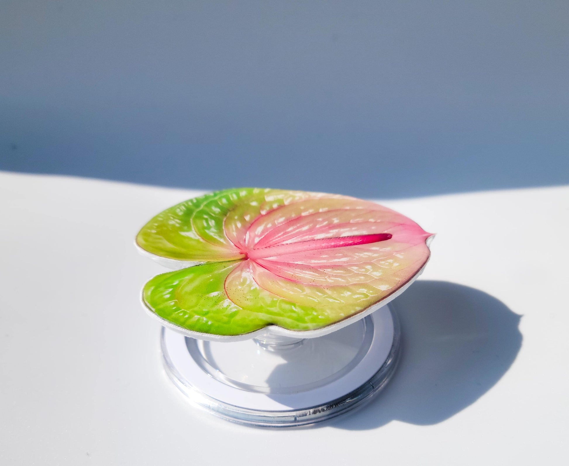 Anthurium Green MagSafe Phone Grip – Elegant Floral Phone Grip | Modern Orchid iPhone Accessory