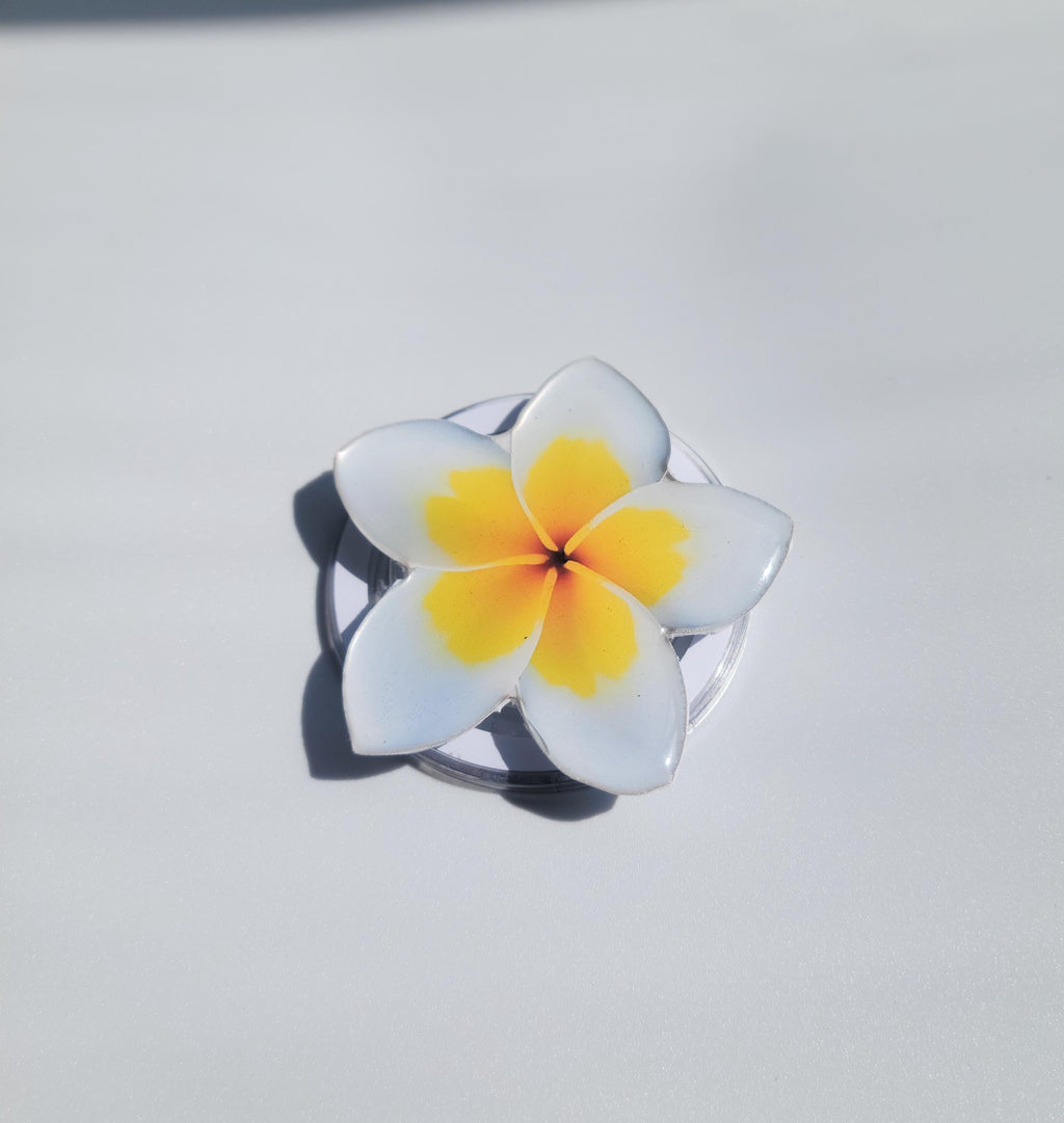 Plumeria MagSafe Phone Grip – Tropical Flower Phone Grip | Minimalist Floral MagSafe Accessory