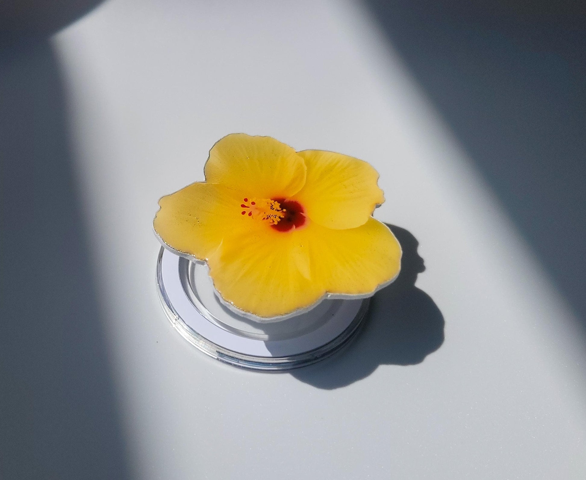 Yellow Hibiscus Magnetic Phone Grip