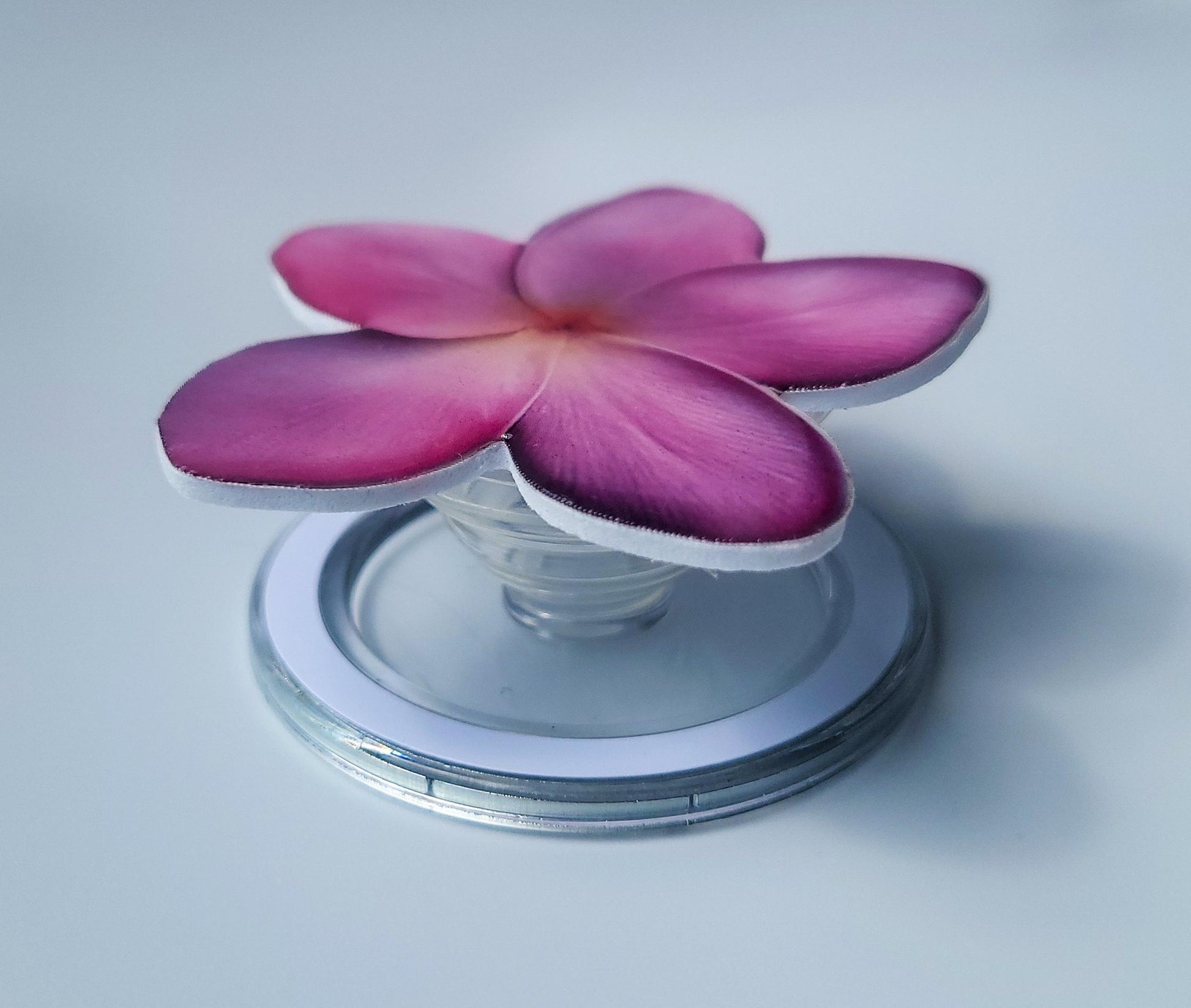 Pink Plumeria Magnetic Phone Grip