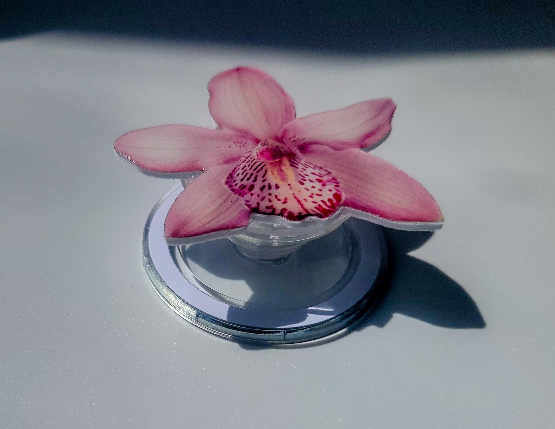 Pink Orchid Magnetic Phone Grip