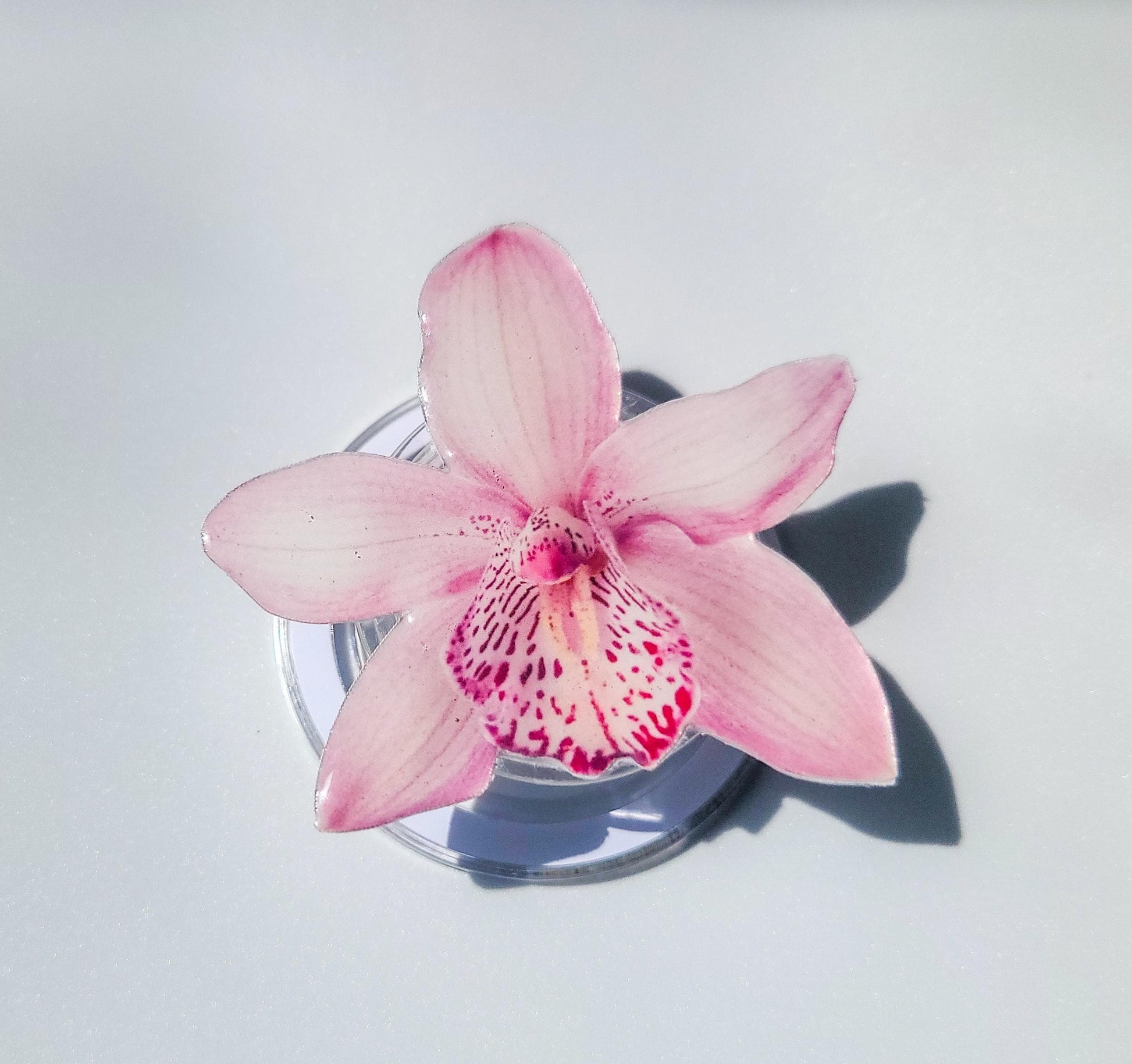 Pink Orchid Magnetic Phone Grip